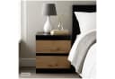 HTI-Living Nachtkommode 2er-Set Schwarz/Holzoptik Bild 2