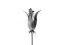 HTI-Living Gartenfigur Blumenstecker Celia Metall Rostoptik Tulpenstil Bild 1