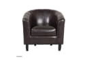 HTI-Living Loungesessel Cocktailsessel Kunstleder Dunkelbraun Bild 1