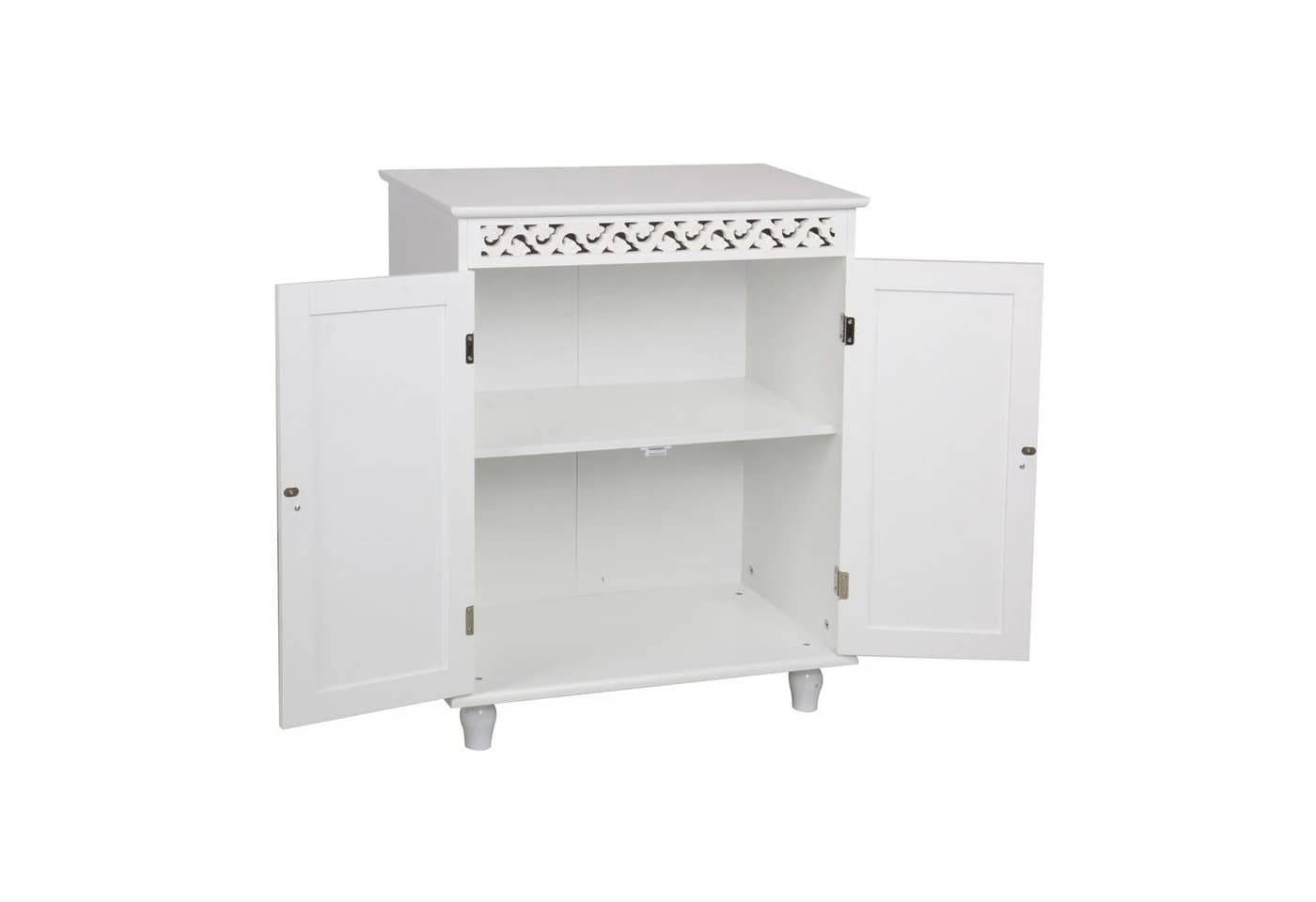 HTI-Living Garderobenschrank Weiß Landhaus-Stil