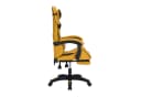 HTI-Living Ergonomischer Gaming Stuhl mit Fußstütze Gelb Bild 5