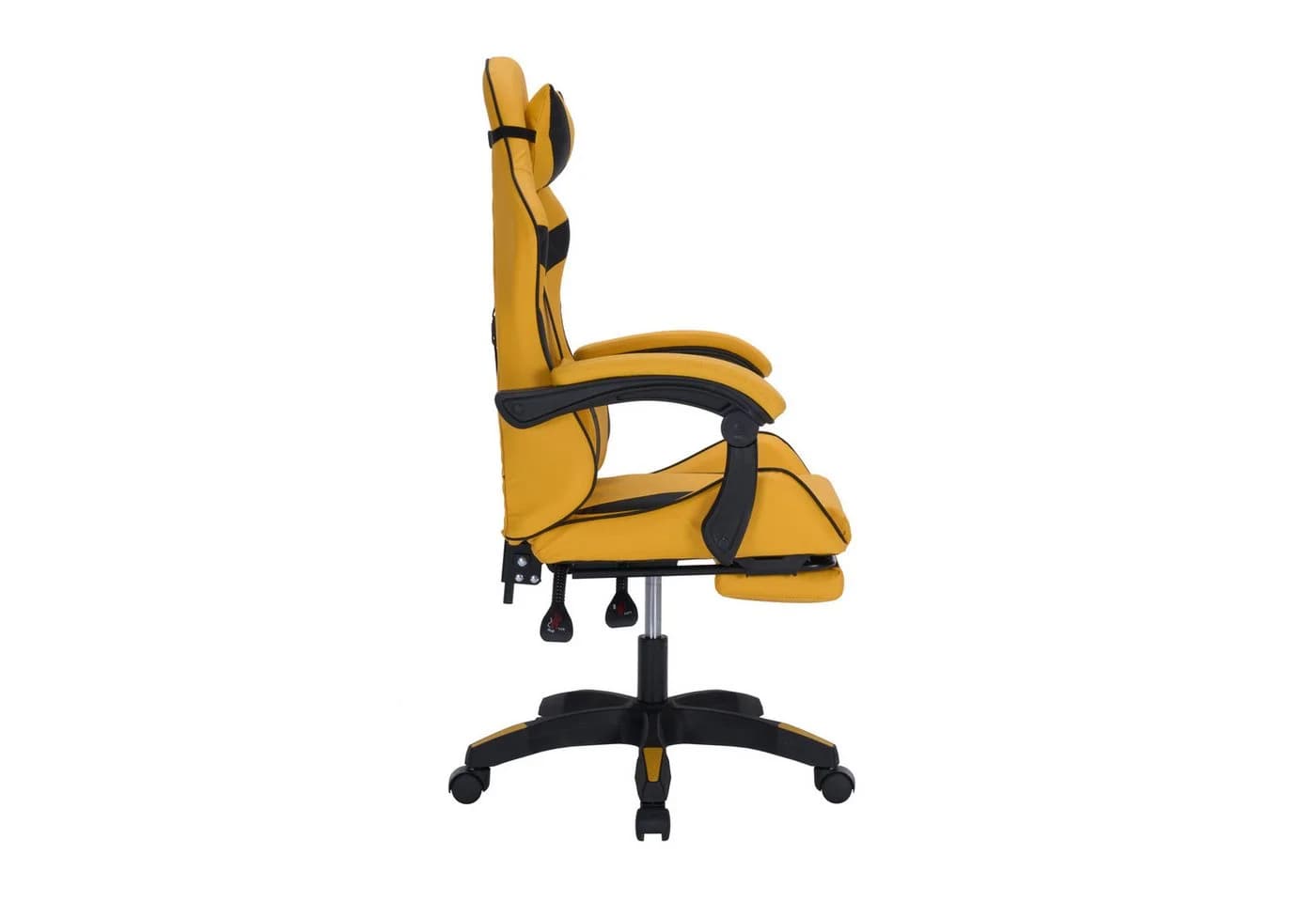 HTI-Living Ergonomischer Gaming Stuhl mit Fußstütze Gelb - Bild 5