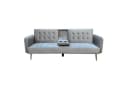 HTI-Living Schlafsofa Eris Velvet Grau mit Becherhalter Bild 3