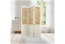 HTI-Living Paravent 3-teilig Shabby Chic Weiß/Natur Bild 1