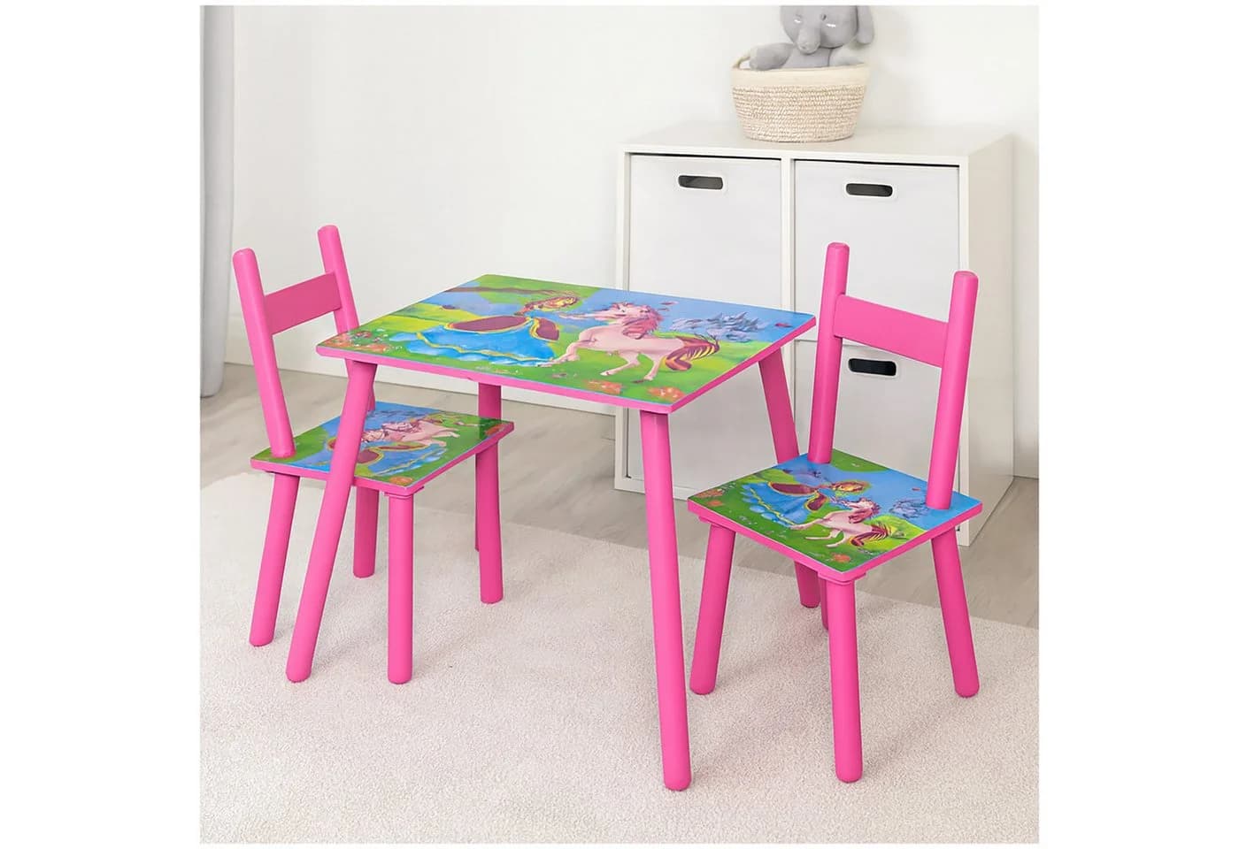 HTI-Living Kindersitzgruppe mit Einhorn-Motiv Rosa Set - Bild 2