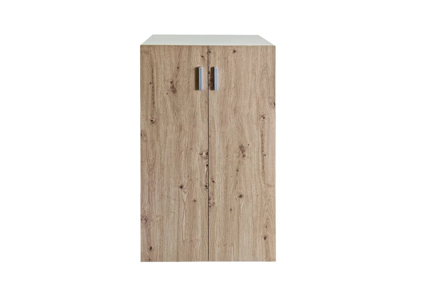HTI-Living Mehrzweckschrank Kommode 3 Regalfächer Weiß