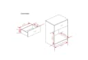 HTI-Living Nachtschrank Nina mit Schublade und Regal Braun Bild 3