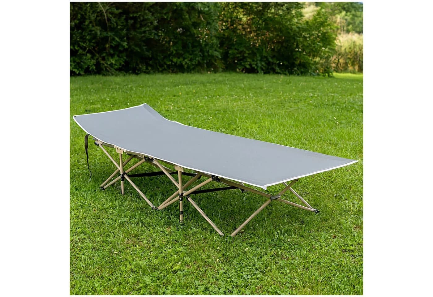 HTI-Living Gästebett Klappbare Liege Binia Grau Metall - Bild 3