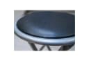 HTI-Living Klapphocker Schwarz Kunstleder Metallgestell Bild 1