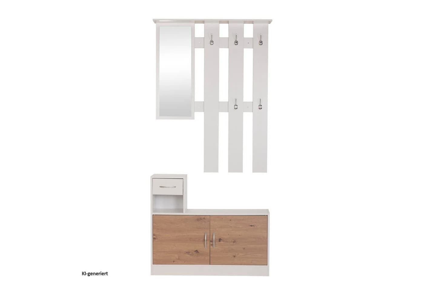 HTI-Living Garderoben-Set Dana mit Schuhschrank Weiß - Bild 2