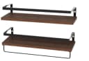 HTI-Living Wandregal Set Industrial Holz Metall mit Handtuchhalter Bild 3