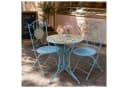 HTI-Living Bistro-Set 3-tlg. Metall Blau Motiv Tunis Bild 5