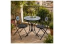 HTI-Living Bistro-Set 3-tlg. Metall Schwarz Byzanz-Motiv Bild 2