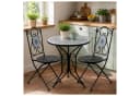 HTI-Living Bistro-Set 3-tlg. Metall Schwarz Byzanz-Motiv Bild 4