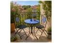 HTI-Living Bistro Set 3-tlg. Schwarz Metall Mosaik Motiv Bild 2