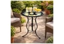 HTI-Living Gartentisch Menton Schwarz Rund Bild 1