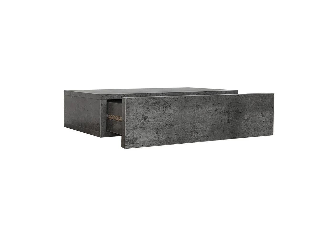 HTI-Living Wandregal mit Schublade 40 cm Betonoptik - Bild 3