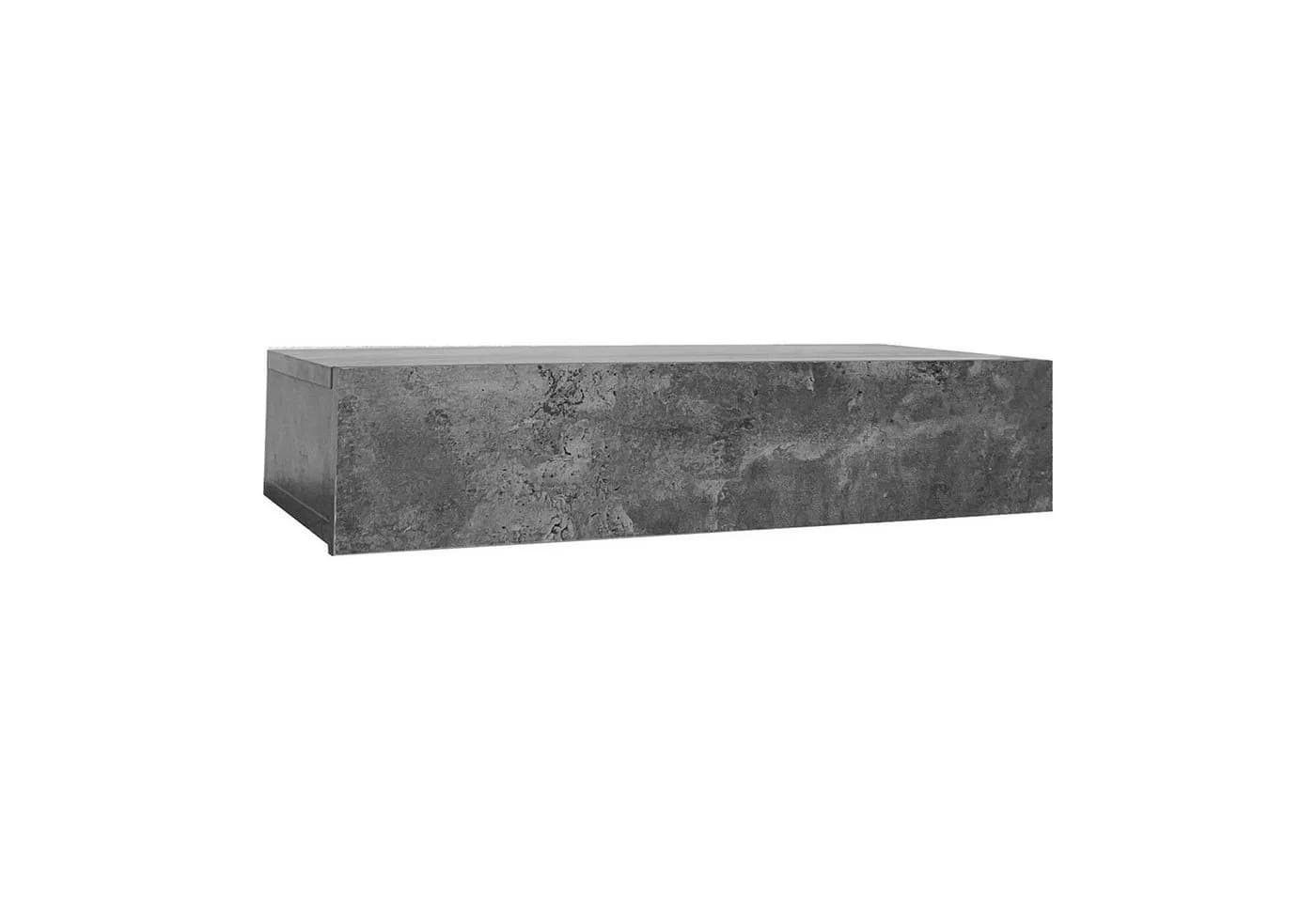 HTI-Living Wandregal mit Schublade 60 cm Betonoptik Grau