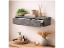 HTI-Living Wandregal mit Schublade 60 cm Betonoptik Grau Bild 2