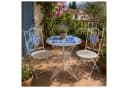 HTI-Living Gartentisch Metall Creme Santorin Bild 3