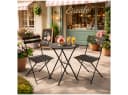 HTI-Living Gartentisch Basil Metall rund klappbar Schwarz Bild 4
