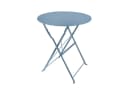 HTI-Living Gartentisch Basil Metall rund klappbar Blau Bild 2