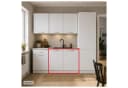 HTI-Living Spülenunterschrank Jenna Weiß Landhausstil Marmoroptik Bild 2