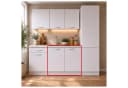 HTI-Living Spülenunterschrank Jenna Weiß 80 cm Modern Marmoroptik Bild 2