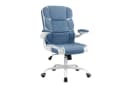 HTI-Living Schreibtischstuhl drehbar mit Wippfunktion Kunstleder Blau Bild 1