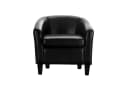 HTI-Living Cocktailsessel Cadogan Kunstleder Schwarz Bild 1
