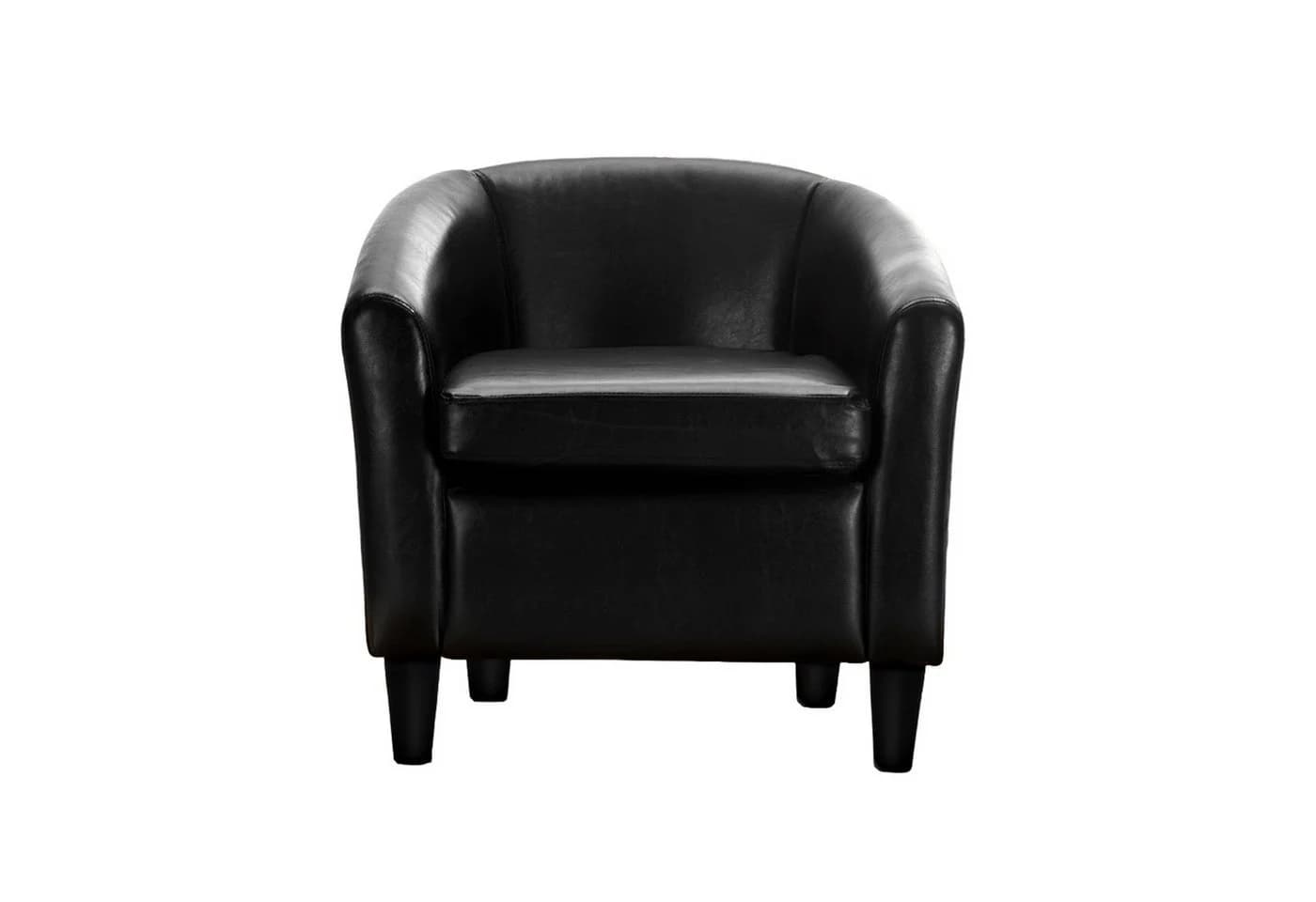 HTI-Living Cocktailsessel Cadogan Kunstleder Schwarz