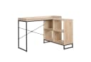 HTI-Living Eckschreibtisch mit Regal Cedrik Schwarz Bild 1