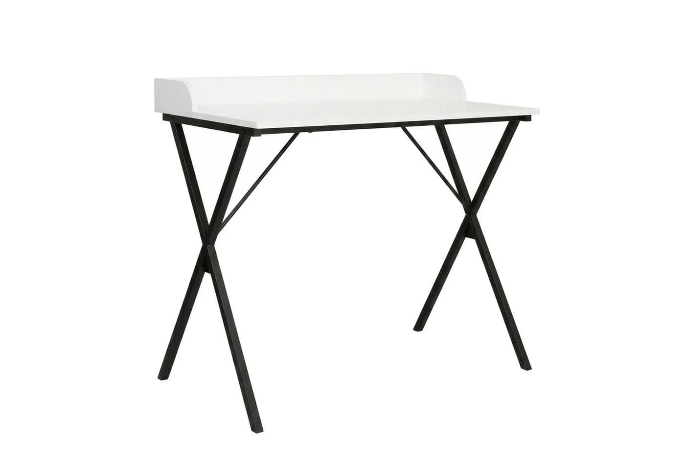 HTI-Living Schreibtisch Cedrik Weiß-Schwarz Modern Industrial