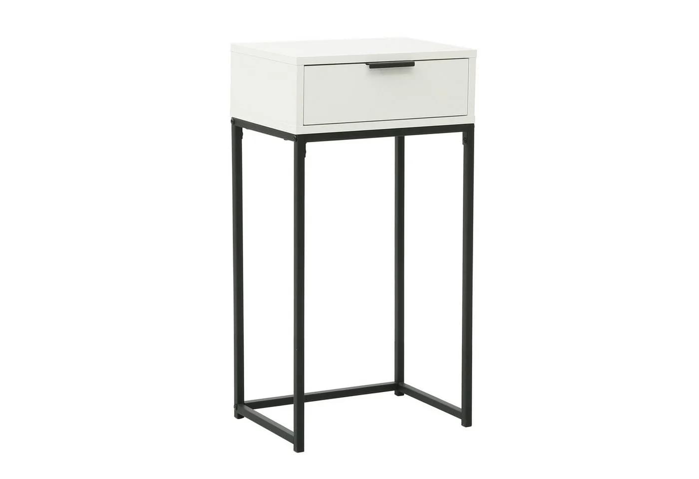 HTI-Living Konsolentisch Cedrik mit Schublade Weiß-Schwarz - Bild 3