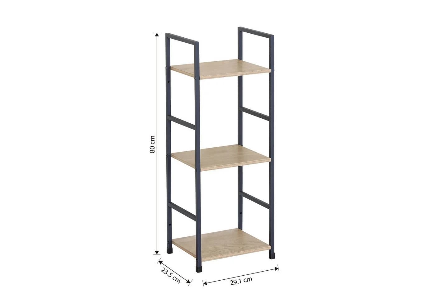 HTI-Living Standregal Elio Industrie Design Stahl MDF Böden - Bild 5