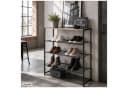 HTI-Living Schuhregal 4 Ablagen Schwarz Sonoma Modern Bild 2