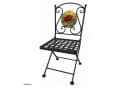 HTI-Living Gartenstuhl 2er Set Celia klappbar Schwarz Mohnblume Bild 5