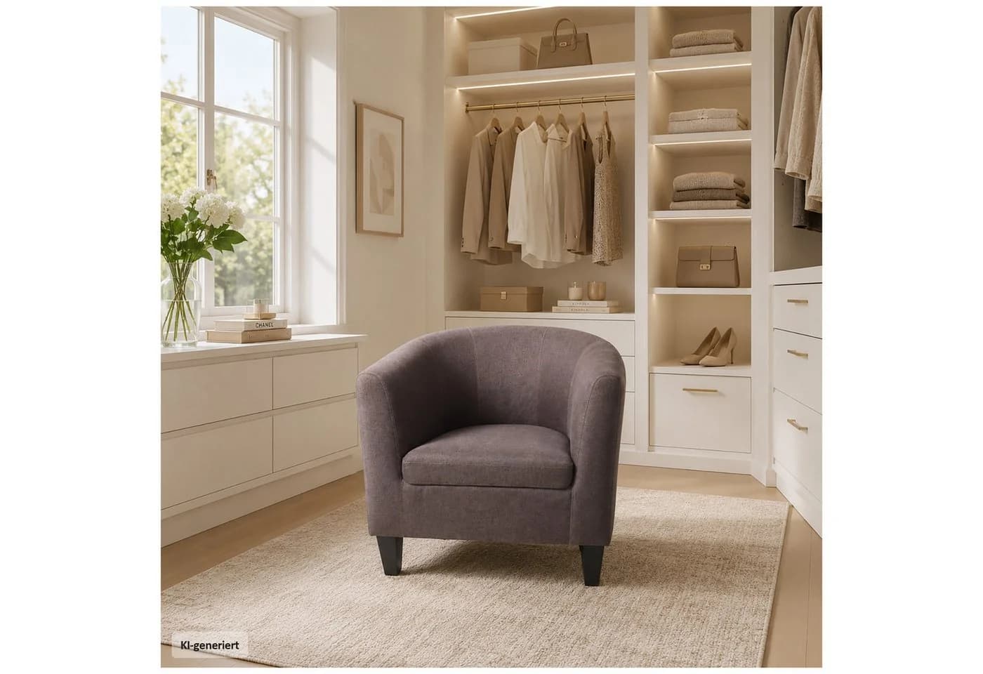 HTI-Living Clubsessel Cadogan Braun Modern - Bild 2