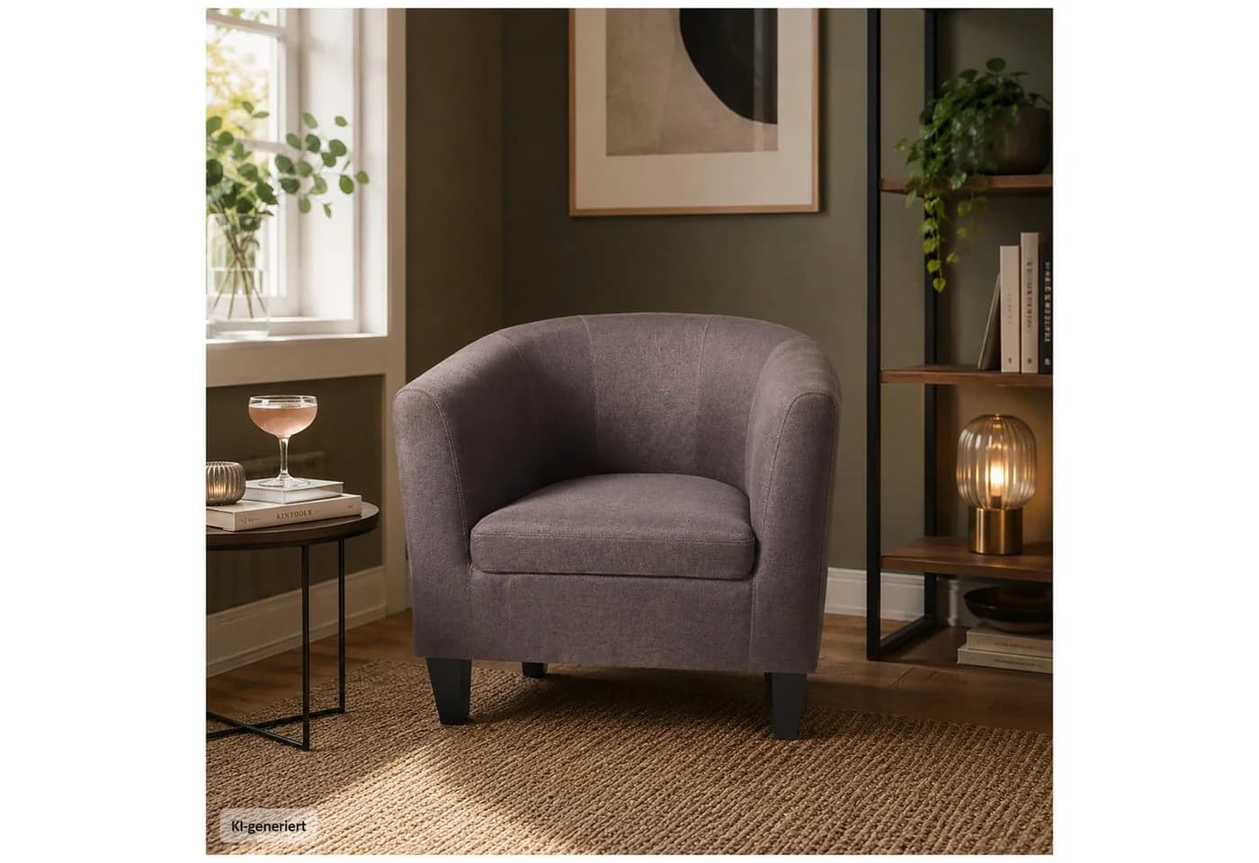 HTI-Living Clubsessel Cadogan Braun Modern - Bild 4