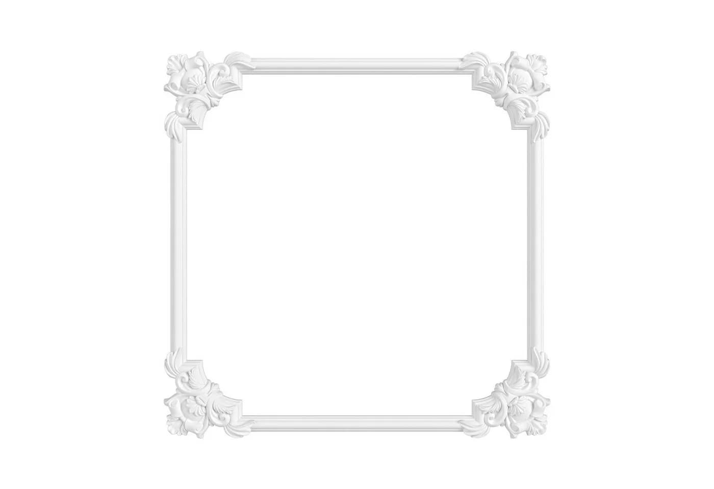 Hexim Zierleiste 2m Weiß HDPS Styropor Stuck - Bild 4
