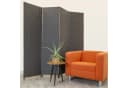 Hexim Raumteiler Paravent 180x180 cm Schwarz-Weiß Gepunktet Bild 1