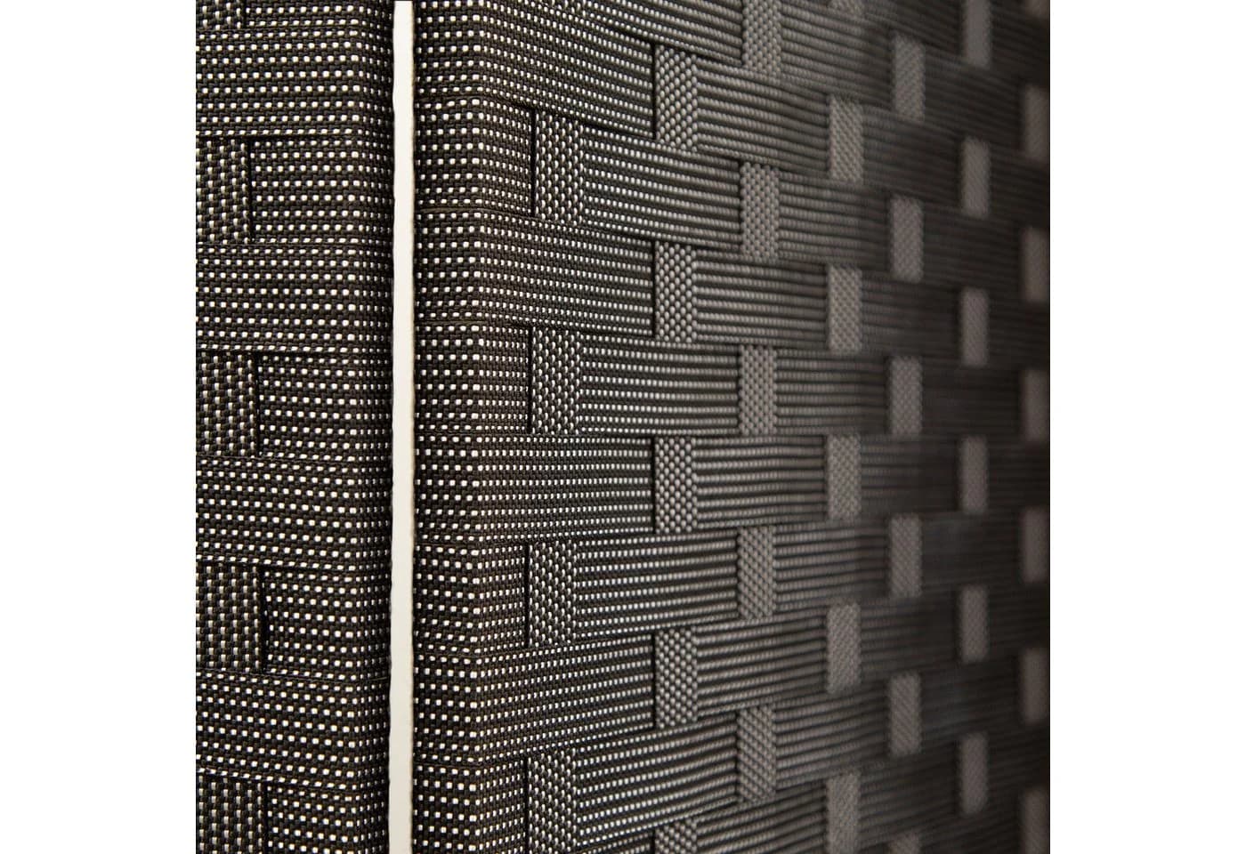 Hexim Raumteiler Paravent 180x180 cm Schwarz-Weiß Gepunktet - Bild 4