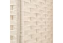Hexim Raumteiler Paravent 180x180 cm Klappbar Beige Bild 3