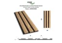 Hexim Wanddekoobjekt Pecan Flexible Akustikpaneele Braun Bild 1
