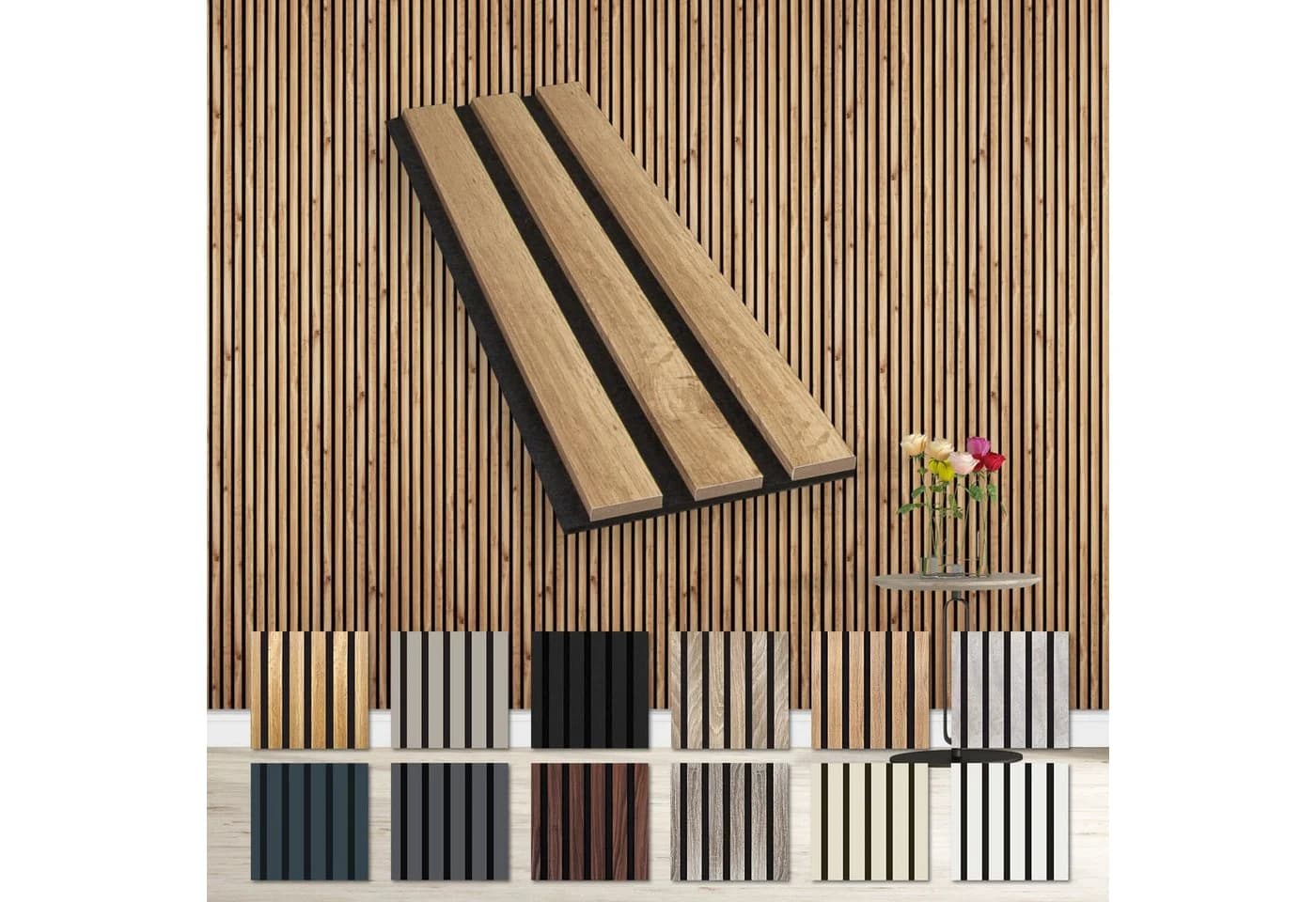 Hexim Wanddekoobjekt Pecan Flexible Akustikpaneele Braun - Bild 2