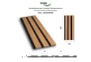 Hexim Wanddekoobjekt Teak Akustikpaneele flexible Lamellenwand Bild 1