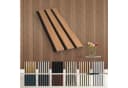Hexim Wanddekoobjekt Teak Akustikpaneele flexible Lamellenwand Bild 2