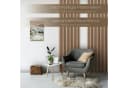 Hexim Wanddekoobjekt Teak Akustikpaneele flexible Lamellenwand Bild 5