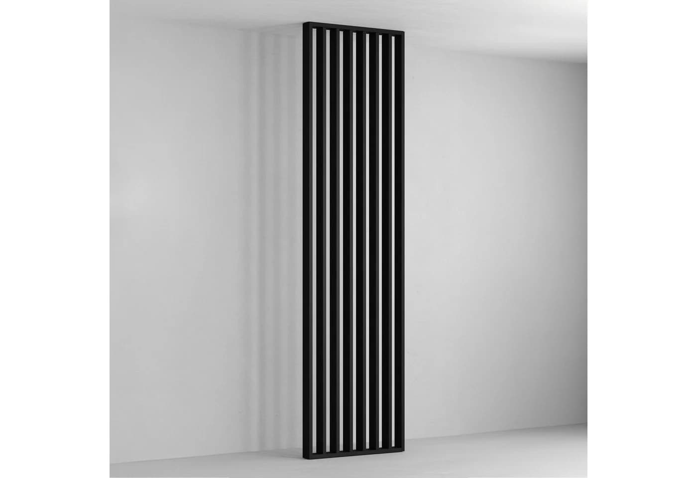 Hexim Raumteiler Lamellenwand Schwarz Moderner Sichtschutz - Bild 2