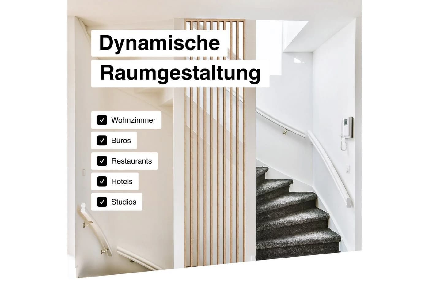 Hexim Lamellenwand Raumteiler Freistehend MDF Saragossa Eiche - Bild 3